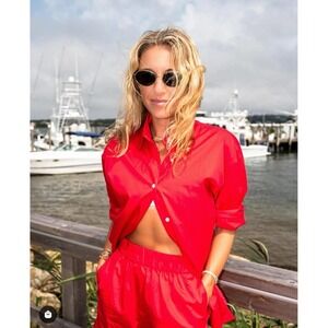 Sold out NYC Everything Shirt +‎ Short set size S in Cherry resort $330